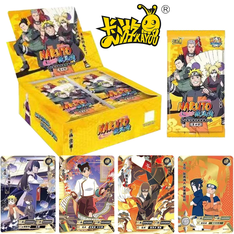 

KAYOU Naruto Cards The Chapter of Soldiers Series Anime Figures Hyuga Hinata Tenten Uzumaki Rare CR ZR SP Collection Cards