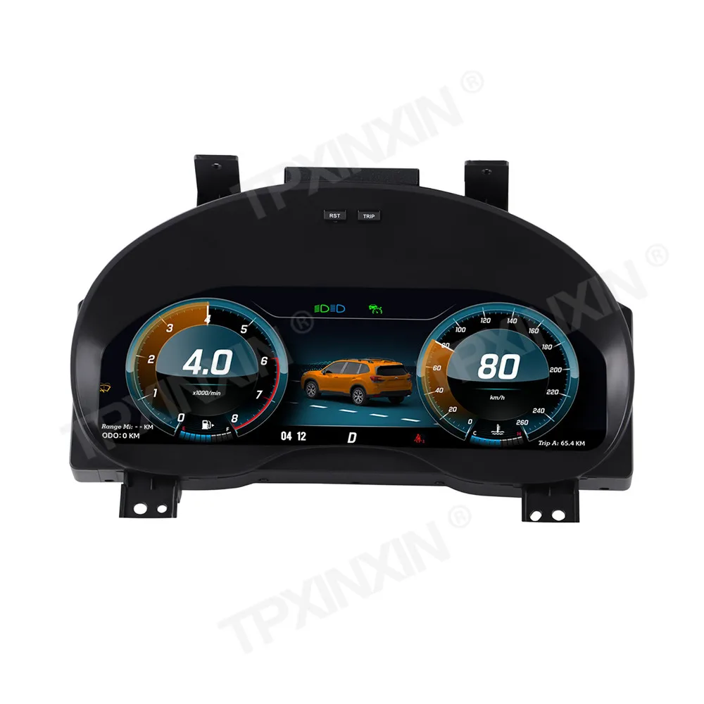 Radio para Auto con Pantalla LCD Digital de 12.3 Pulgadas, Carplay para Subaru Forester 2013-2018, Velocímetro, Panel de Instrumentos, Pantalla Inteligente 1