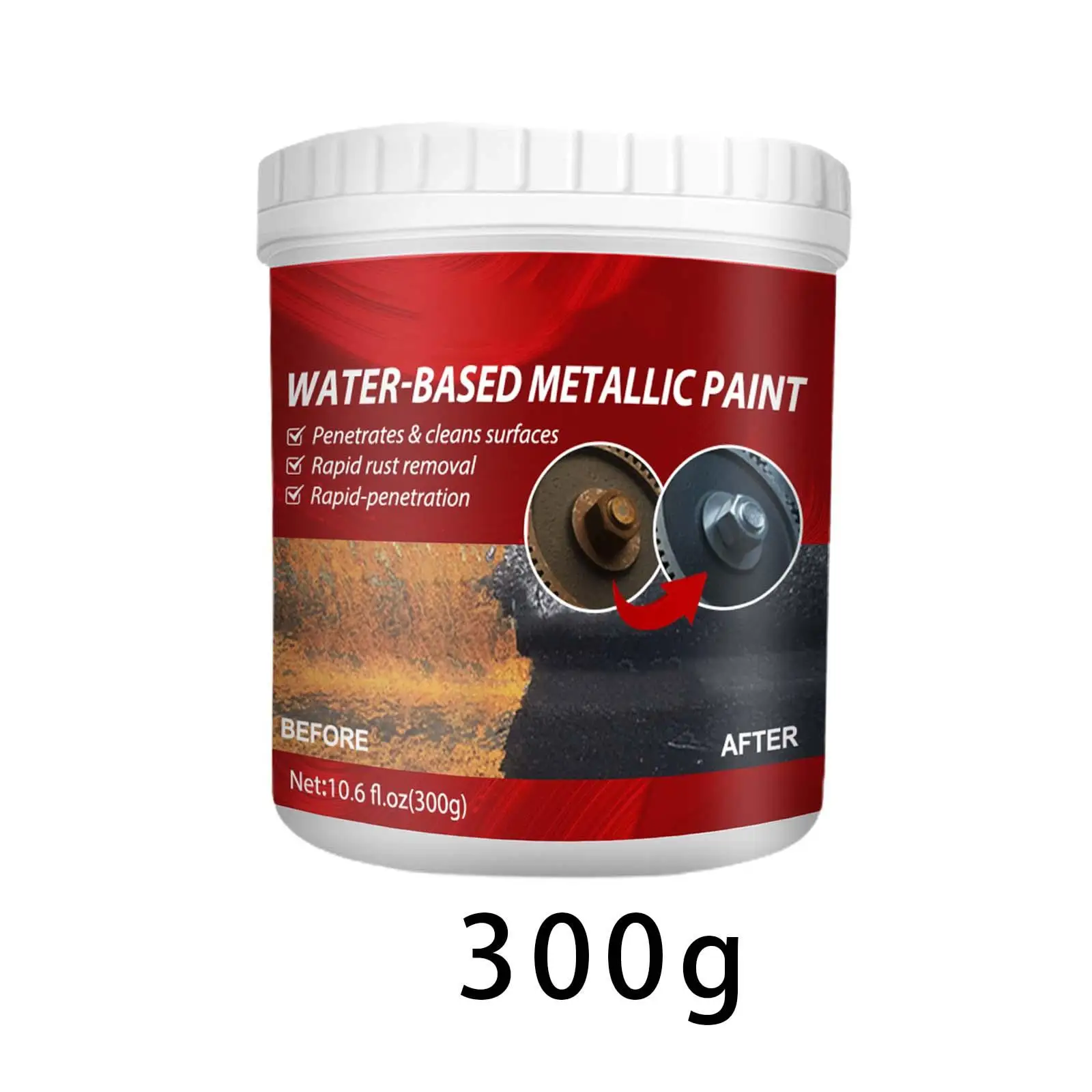 Anti-rust paint for metal, Anti-rust paint for metal with brush,