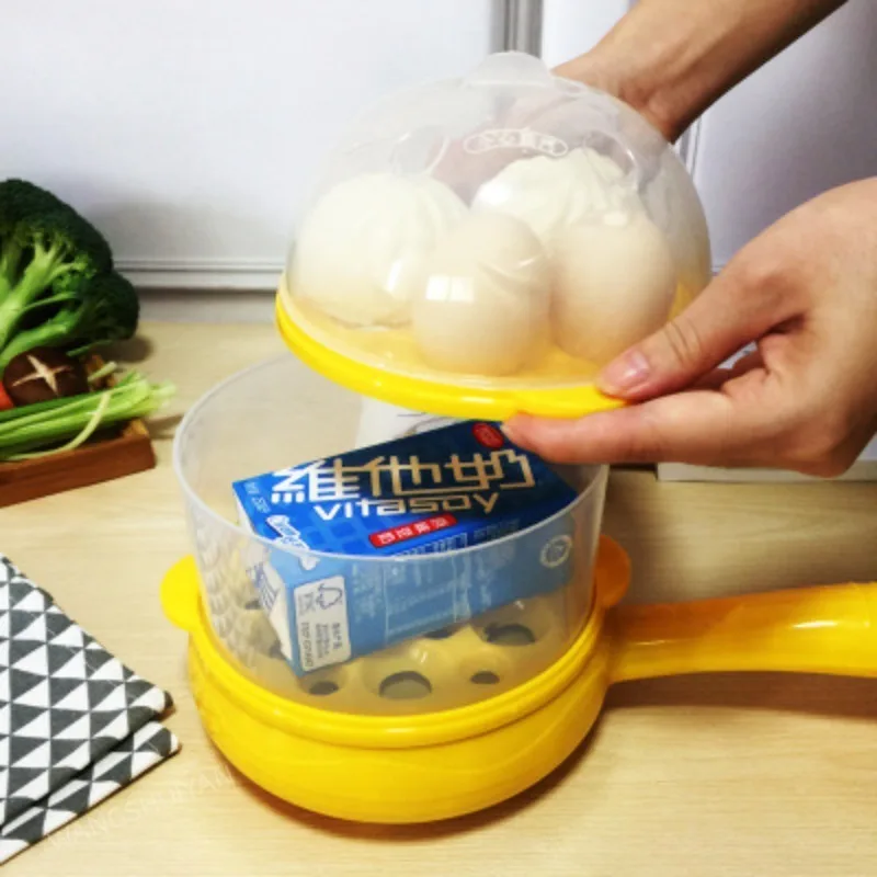 Mini Household Electric Frying Pan Skillet Fried Eggs Boiler Steamer Non-Stick Fried Steak Pancake Omelette Breakfast Maker 5