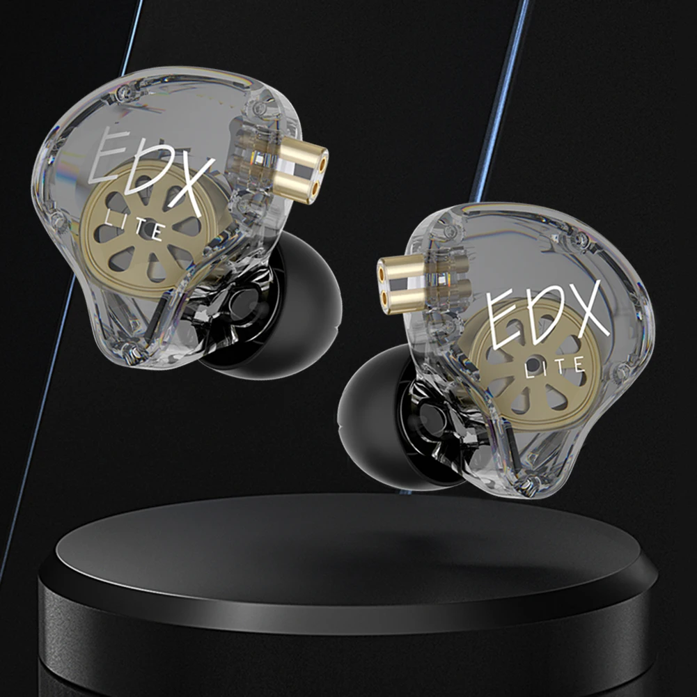 KZ EDX 라이트 하이파이 베이스 이어폰, 스테레오 음악 이어버드, 인이어 모니터, 무대 라이브 헤드폰, 게임 스포츠 헤드셋 KZ-EDCX
