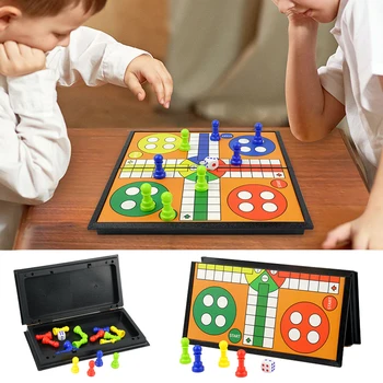 Portable 3-in-1 Ludo Chess Backgammon Game Set 1