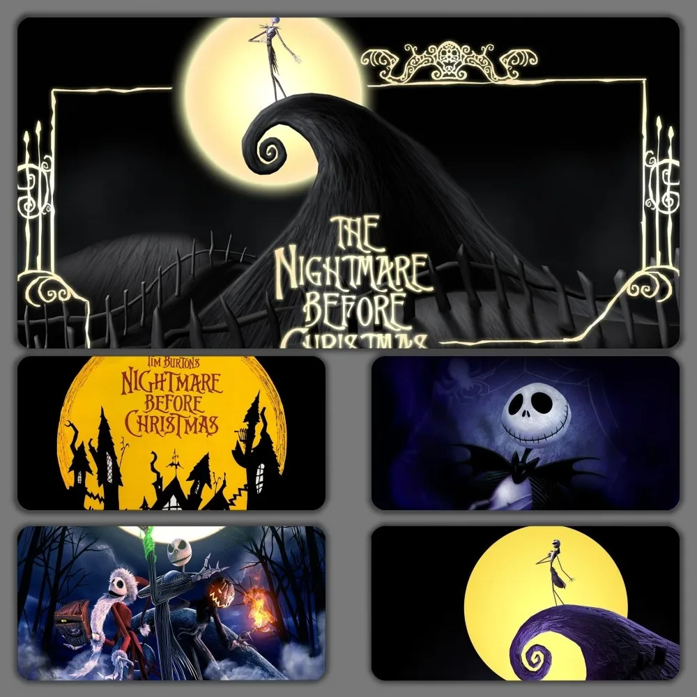 Miniso The Nightmare Before Christmas Mousepad Large Gaming Compute Gamer Pc Keyboard Mouse Mat