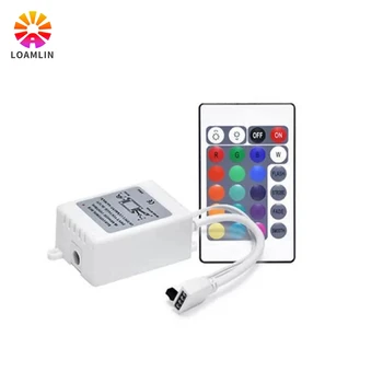 RGB 컨트롤러 포함 LED 조명, 미니 24 키, DC12V 적외선 원격 제어, 3528 2835/5050 LED 라이트 바 RGB, 12V 24 키
