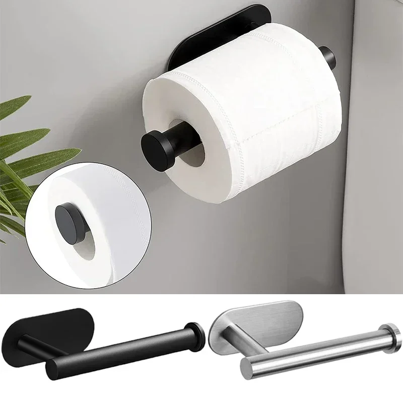 Adhesive Toilet Paper Holder Kitchen Roll Towel Rack Napkin Dispenser Bathroom Accessories