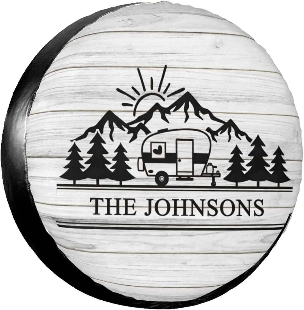 

Personalized Camping Trailer Spare Tire Cover Custom Name Campsite Camper Wheel Covers Protectors forTravel Trailer Rv SUV