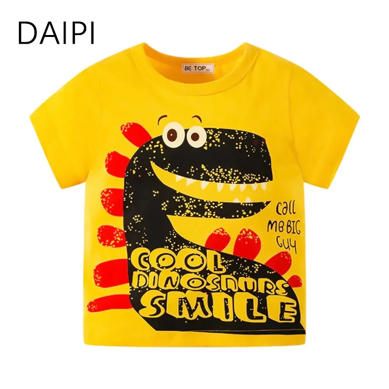 

Cartoon Print 2023 Summer Children's Clothing Boys Short Sleeve T-shirt Kids Sweatshirt Child's Cotton Clothes T-shirts