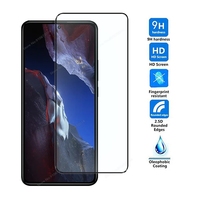 전면 강화 유리 렌즈 스크린 보호대 필름, 포코 F5 X5 X6 프로 5G, 포코 f6 pro C65 C40 M6 M5S M3 M4 X3 X4 프로 F3 F4 GT, 4 인 1