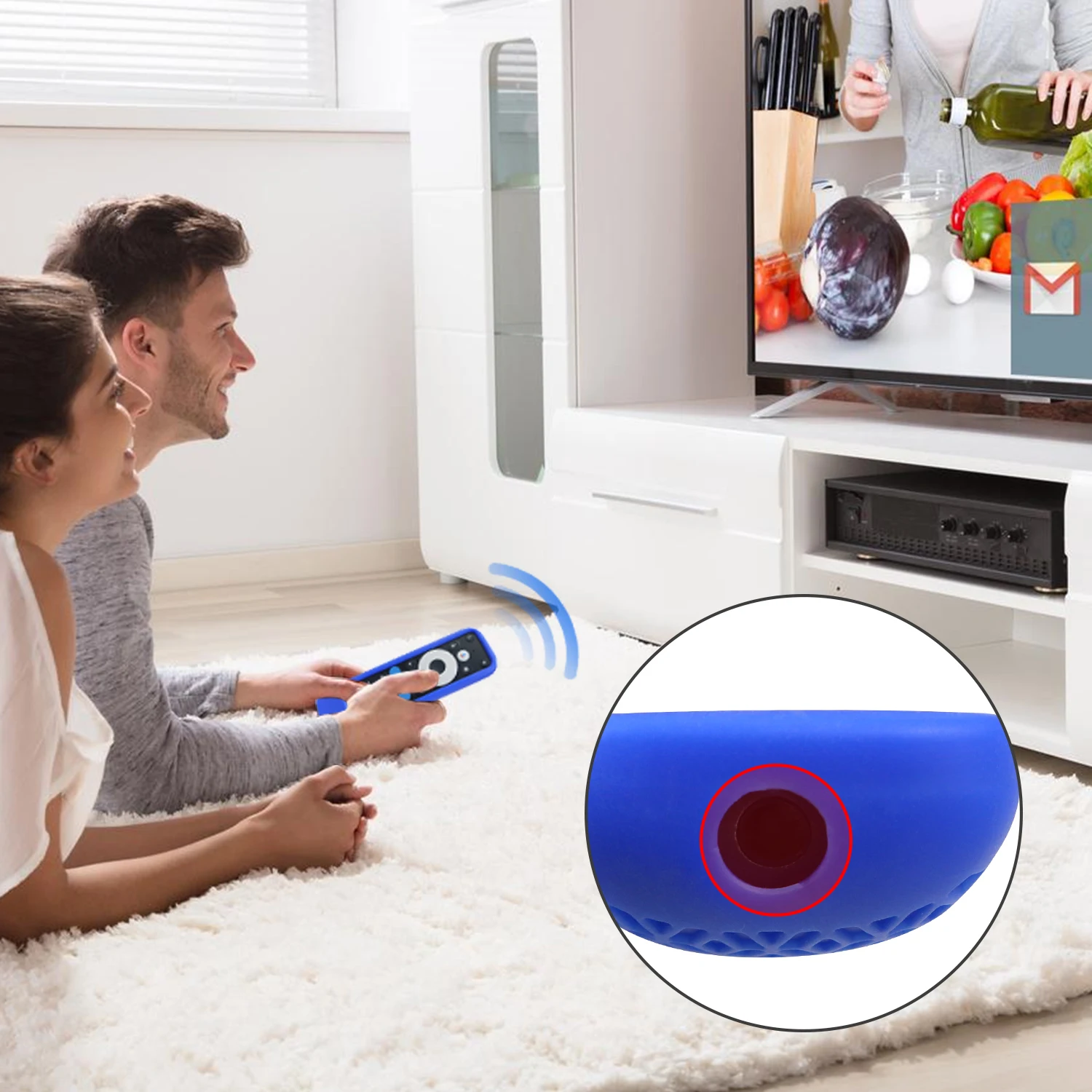 Remote control Case for onn Google TV 4K Pro -2025 Smart TV Silicone Protective Cover Anti-drop Non-slip Soft Remote Case silicone remote case,silicone remote cover,silicone remote sleeve,remote controller cover,silicone case protector