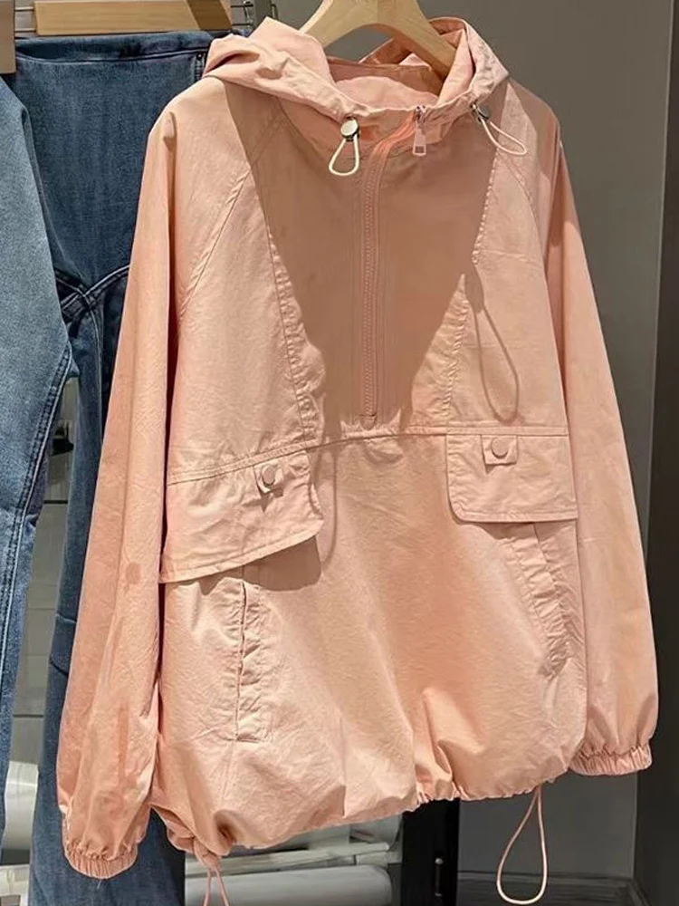 새로운 2026 여름 여성용 자외선 차단 재킷 아우터 스포티 캐주얼 스타일 긴팔..