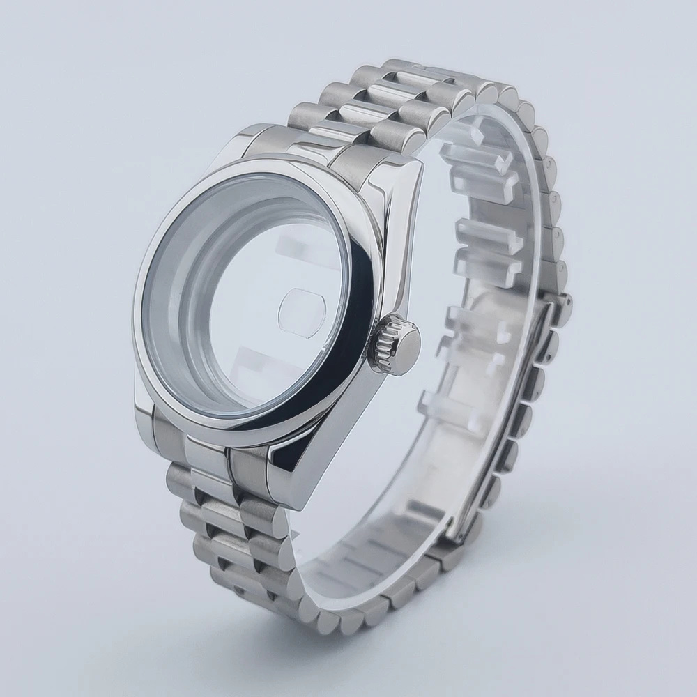 NEITON Sapphire Waterproof Watch Case with Presidential Bracelet Strap