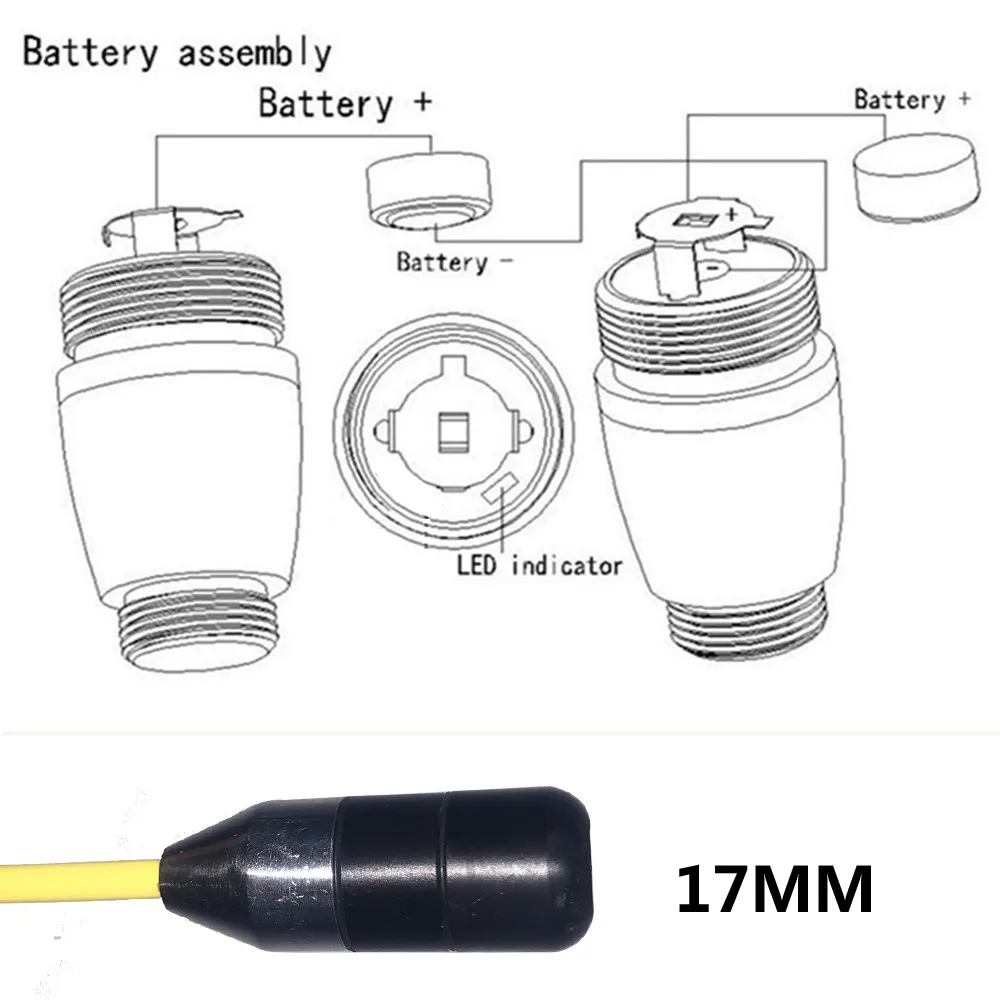 GAMWATER 512Hz Transmitter Locator Pipe Sewer Drain Camera for 17MM Pipe Camera Repair Replace