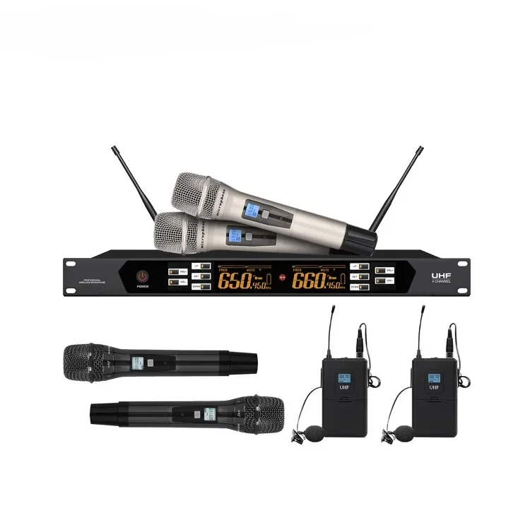

GAW-BR700D New BR series Professional UHF wireless 1 to 2 microphones Suitable for stage performance kTV bar outdoor Activities