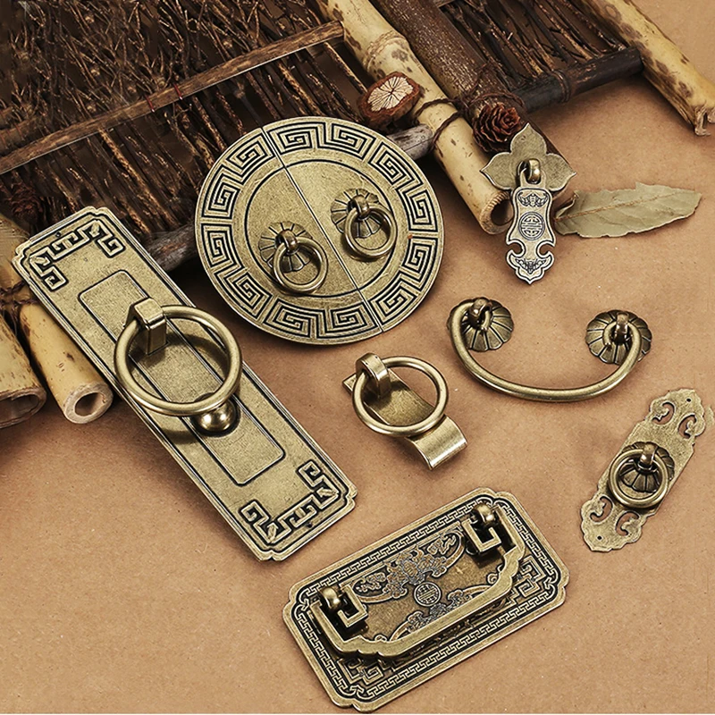 HEYDGBBZ Maniglie Per Cassetti In Ottone Anticato, Pomelli Per Mobili - Foto 6