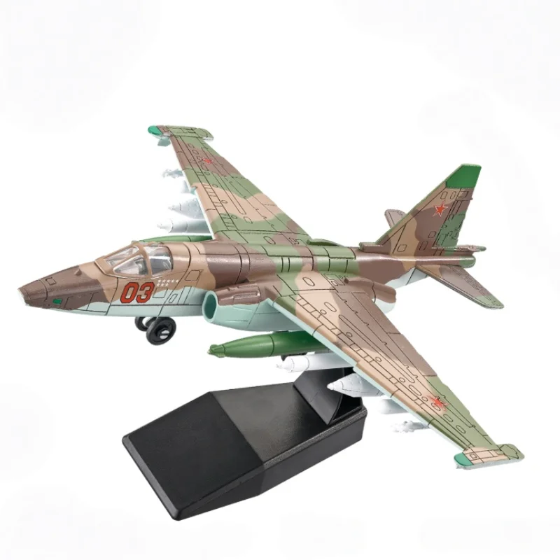 1:72 Creative Military Series Building Blocks - Tri-Color Camouflage Attack Aircraft Model Toy