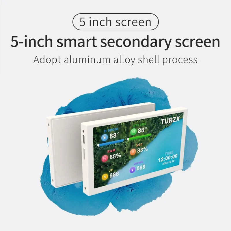 Polegada Ips Tipo-c Tela Secundária Computador Cpu Gpu Ram Hdd Monitor Usb Display Livremente Aida64 Mini Monitor Win 10 11 8.853.5 - Imagem 5