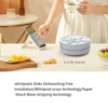 New Efficient Compact Mini Portable Turbo USB Chargeable Ultrasonic Dishwasher for Household Sink - Handy Vegetable Washing Mach 2