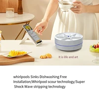 New Efficient Compact Mini Portable Turbo USB Chargeable Ultrasonic Dishwasher for Household Sink - Handy Vegetable Washing Mach 2