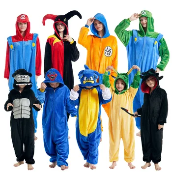 Kigurumi adulto scimpanzé Cosplay Costume pagliaccio nero Umbreon mostro diavolo tutina Anime Halloween bambini Cartoon pigiama
