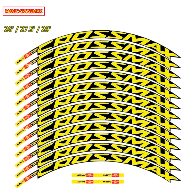 MAVIC-CROSSMAX-Pegatinas-para-ruedas-de-bicicleta-calcoman-as-para