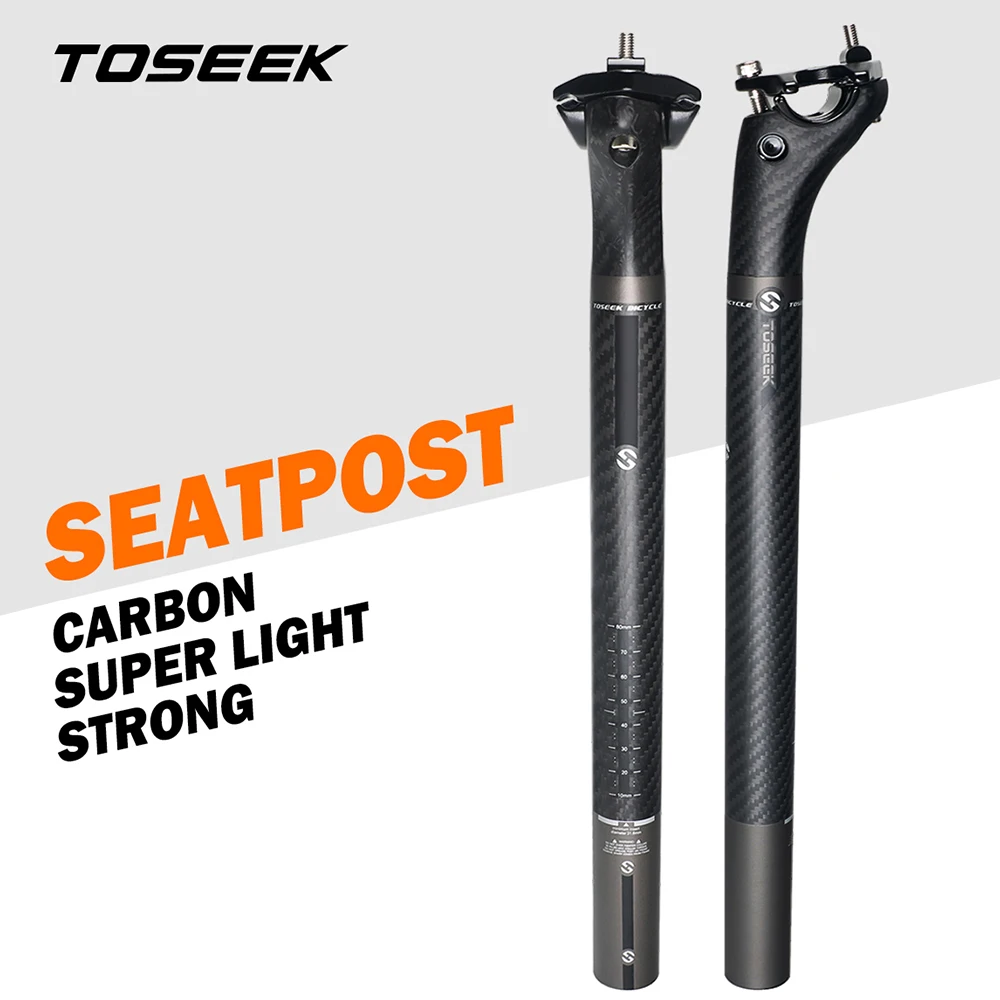 

Подседельный штырь для велосипеда TOSEEK Carbon 3K, телескопический, с колесиком 20 мм, 27,2/30,8/31,6