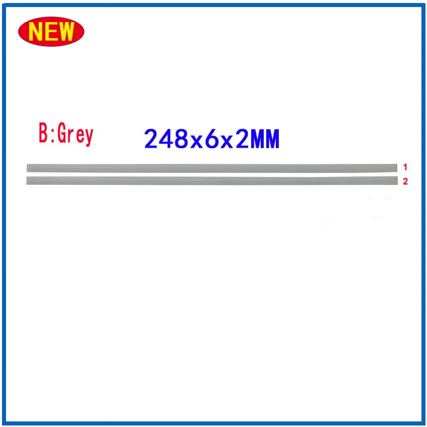 HP Spectre X360 13-a.e TPN-Q199 용 노트북 고무 패드, 양면 테이프 포함 하부 커버 풋 패드, 248mm x 6mm x 2mm, 2 개 신제품