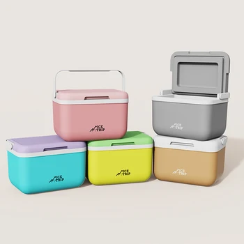 5L Custom Logo Portable Insulated Mini Cooler Box Ice Chest with Handle Outdoor Picnic Refrigerator 1