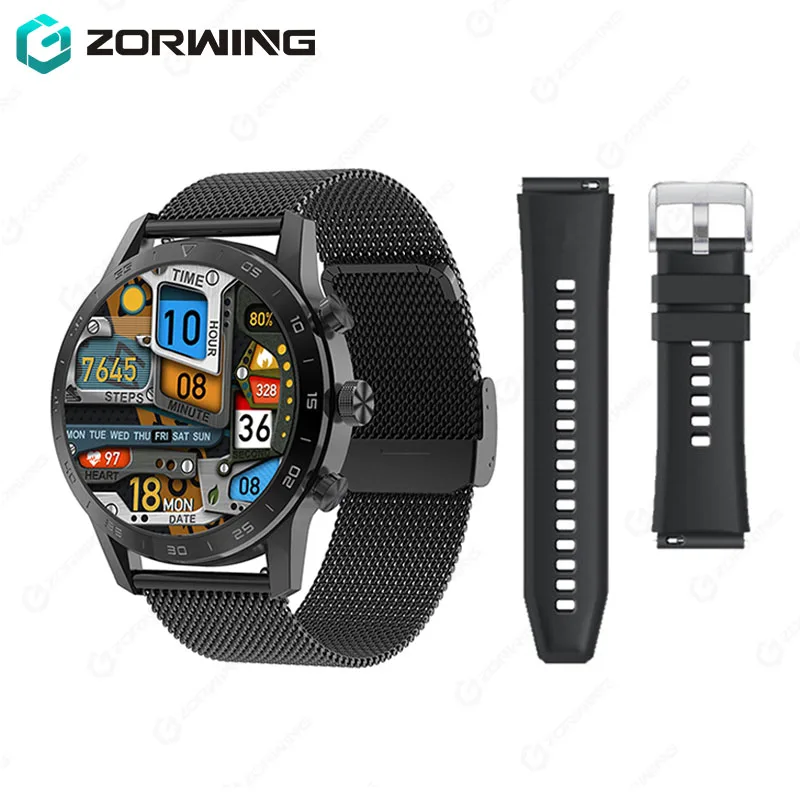 DT70-reloj inteligente de acero inoxidable para hombre, pulsera deportiva  resistente al agua IP68, Monitor ECG, para Android e IOS