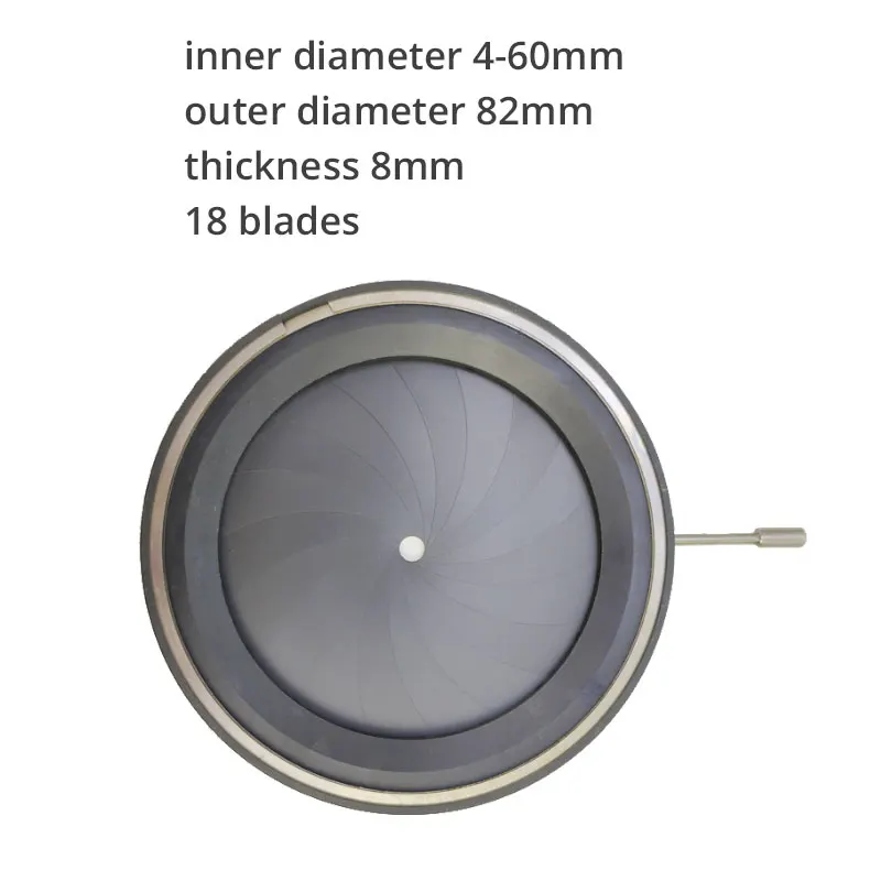 Manueller Zoom einstellbare mechanische Iris membran blende für