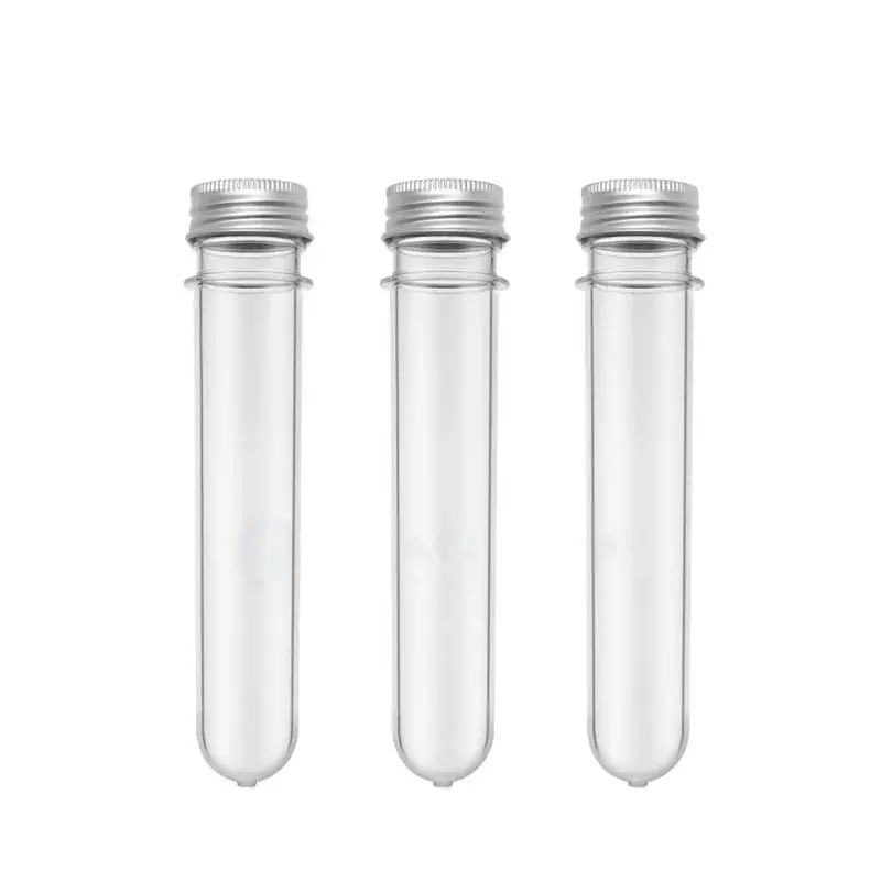 

50 * 40ML Cream Tube Clear Plastic Skin Care Packing Sample Cosmetic Container Aluminum Screw Cap Empty Makeup Refillable Bottle