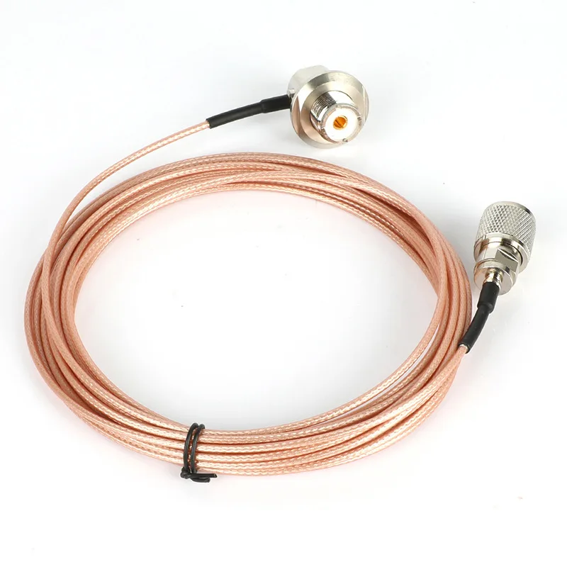 

Pink 3 5 Meters RG316 Coaxial Cable UHF/ PL259 Male to Female for KT-8900D BJ-218 BJ-318 Ham Radio Walkie Talkie Antenna