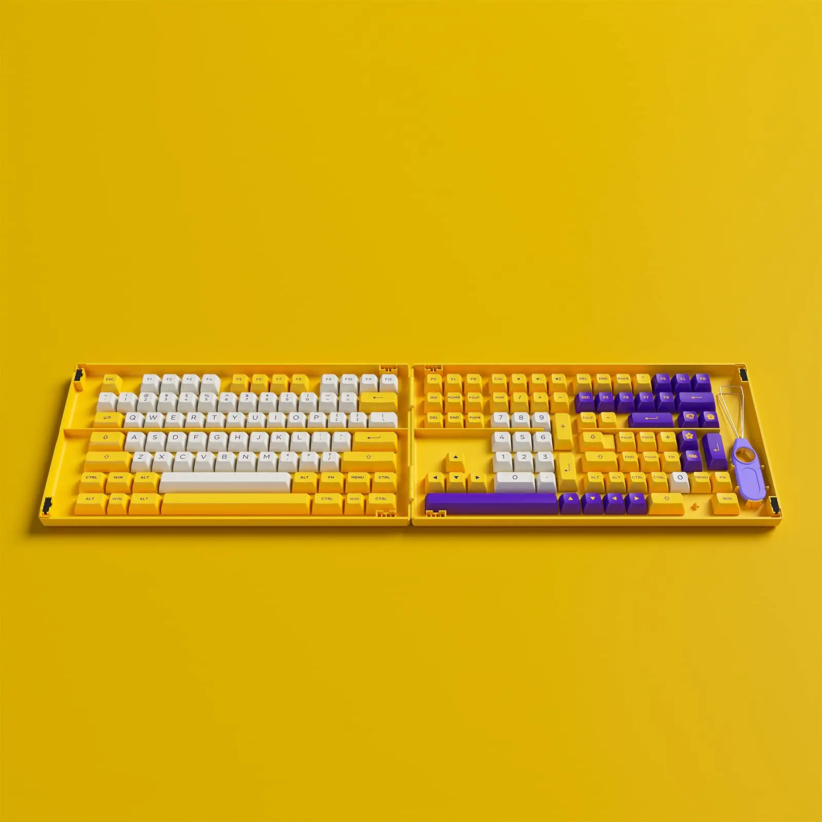 Akko Los Angeles Keycap Temático Conjunto 158-key Asa Perfil Completo Keycaps Pbt Double-shot para Teclados Mecânicos com Caixa de Coleção - Imagem 3