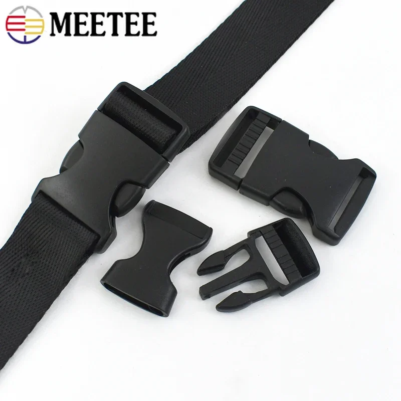 10/20Pcs Quick Side Release Buckles Bag Belt Plastic Adjust Clasp for  Backpack Dog Collar Webbing Strap Paracord DIY Accessories