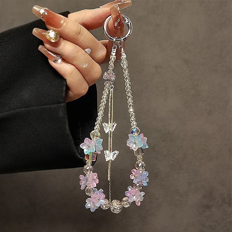 سلسلة الهاتف المحمول قصيرة المعصم المحمولة سلسلة ز...