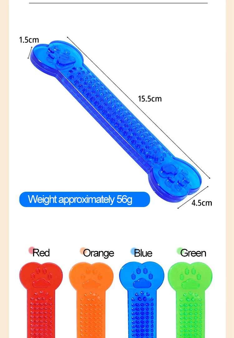 Indestructible Rubber Dog Bone Toy For Aggressive Chewers Dental_voghion.com