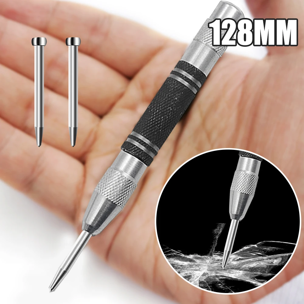 

Super Strong Automatic Center Punch Positioning Spring Loaded Adjustable Marker Wood Glass Press Dent Metal Drill