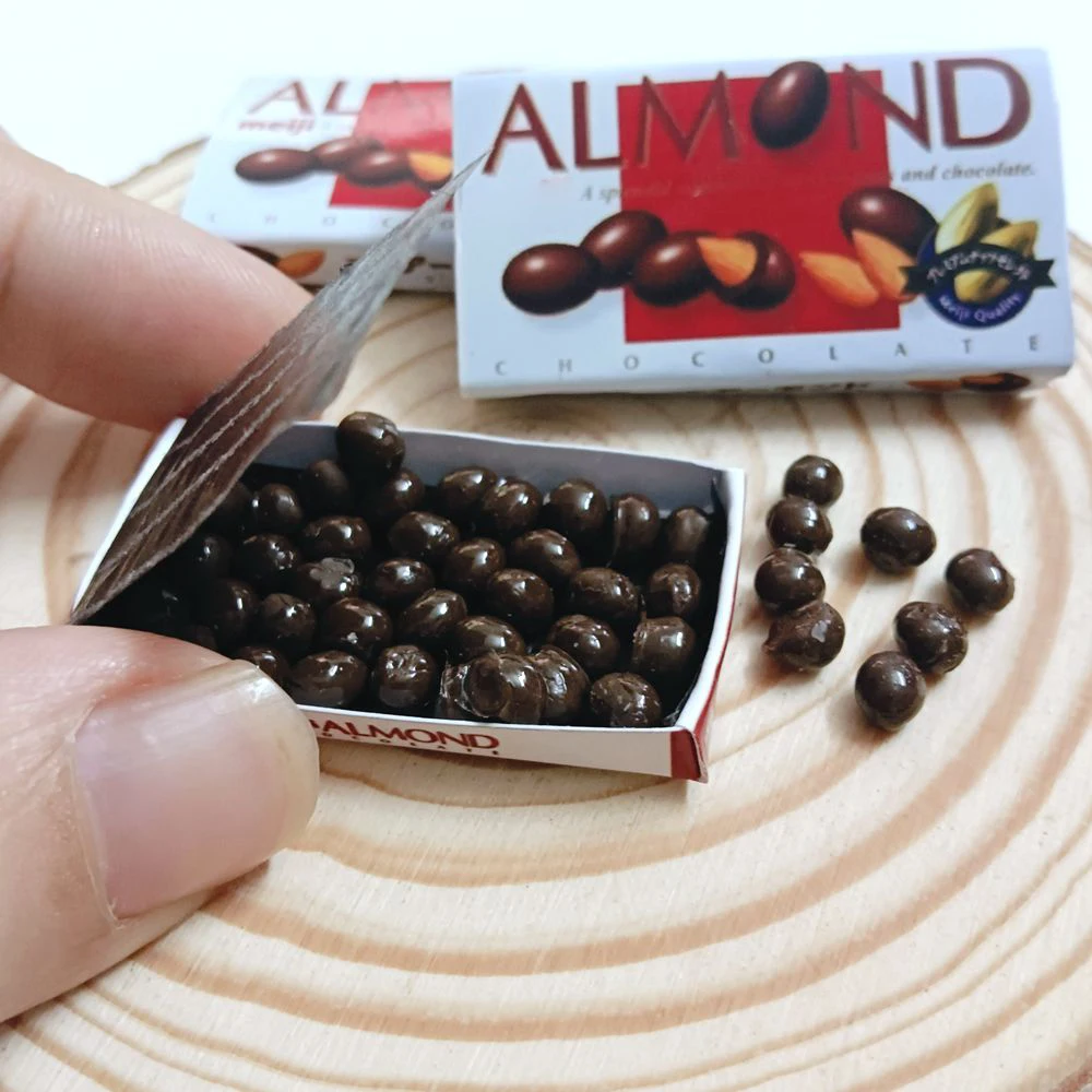 NEW 1 Box + Chocolate Balls 1/6 Scale Dollhouse Miniature Chocolate Bean for Blyth Barbies BJD OB11 Doll House Kitchen Play Toys 4