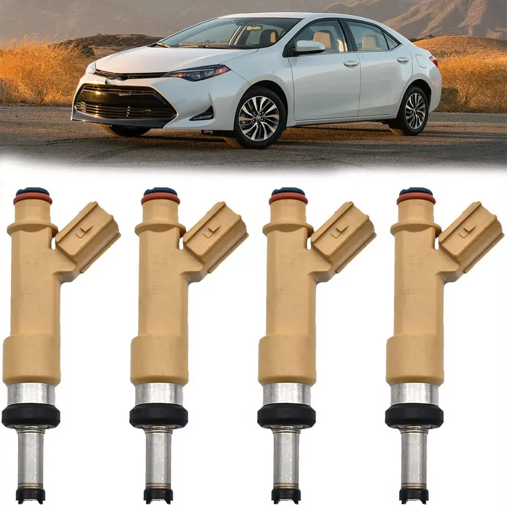 

Высококачественный набор из 4 топливных форсунок 23250-0T020 подходит для Toyota Corolla Matrix 1.8L l4 2009-2015 23250-37020 Бесплатная Доставка!