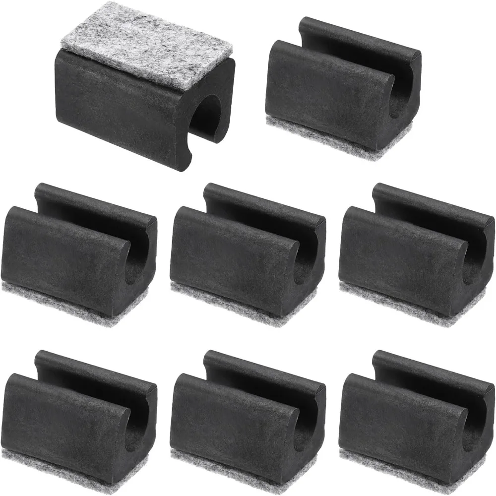 8-Pack Chair Leg Covers with Felt Pads for Smooth, Scratch-Free Gliding