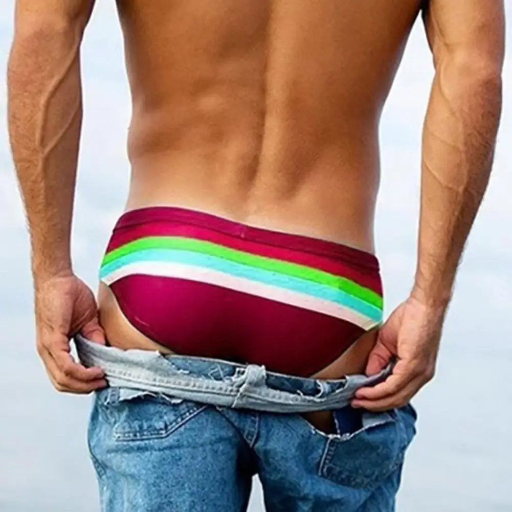 Surf Briefs Swimming Trunks For Spa Men Trendy Skinny Stretchy Man Surf Swim Trunks swim trunks