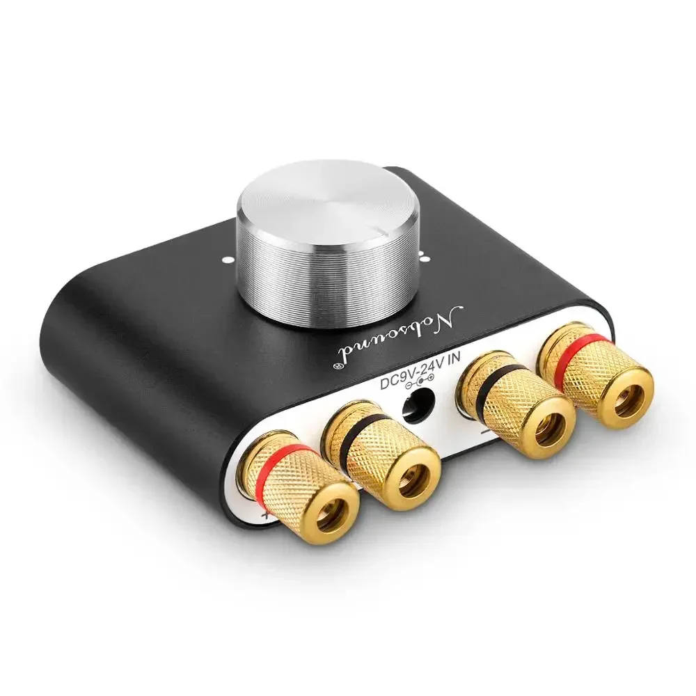 Douk Audio Hifi Bluetooth 5.0 Amplificatore Di Potenza Mini Tpa3116 Amplificatore Audio Stereo Da Tavolo Digitale Di Classe D Per Auto Di Casa 50W + 5
