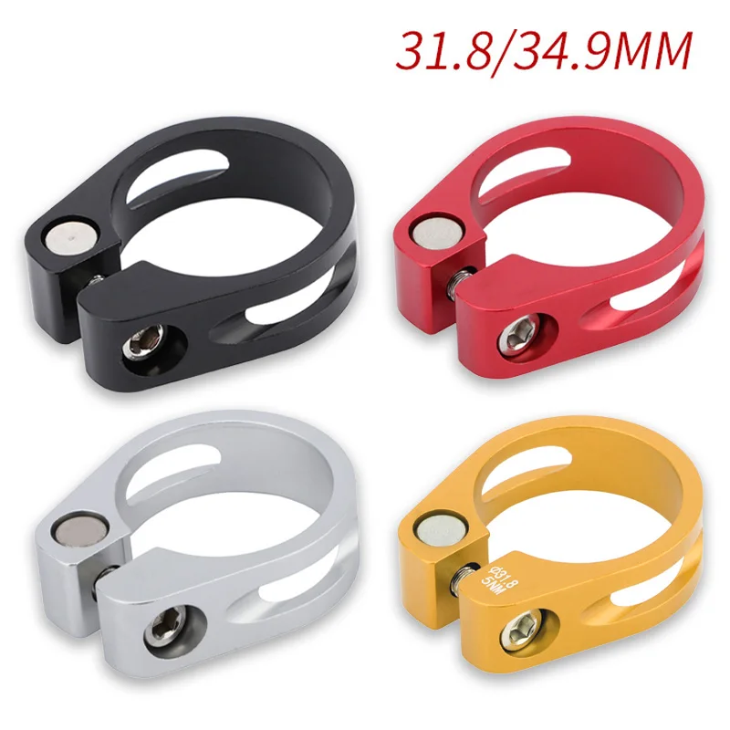 Bicycle Seatpost Clamp 31.8/34.9mm Seat Tube Clamp Road Mountain Bike Seat Tube Clip Aluminum Alloy
