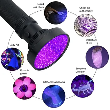 LED UV Blacklight Flashlight 1