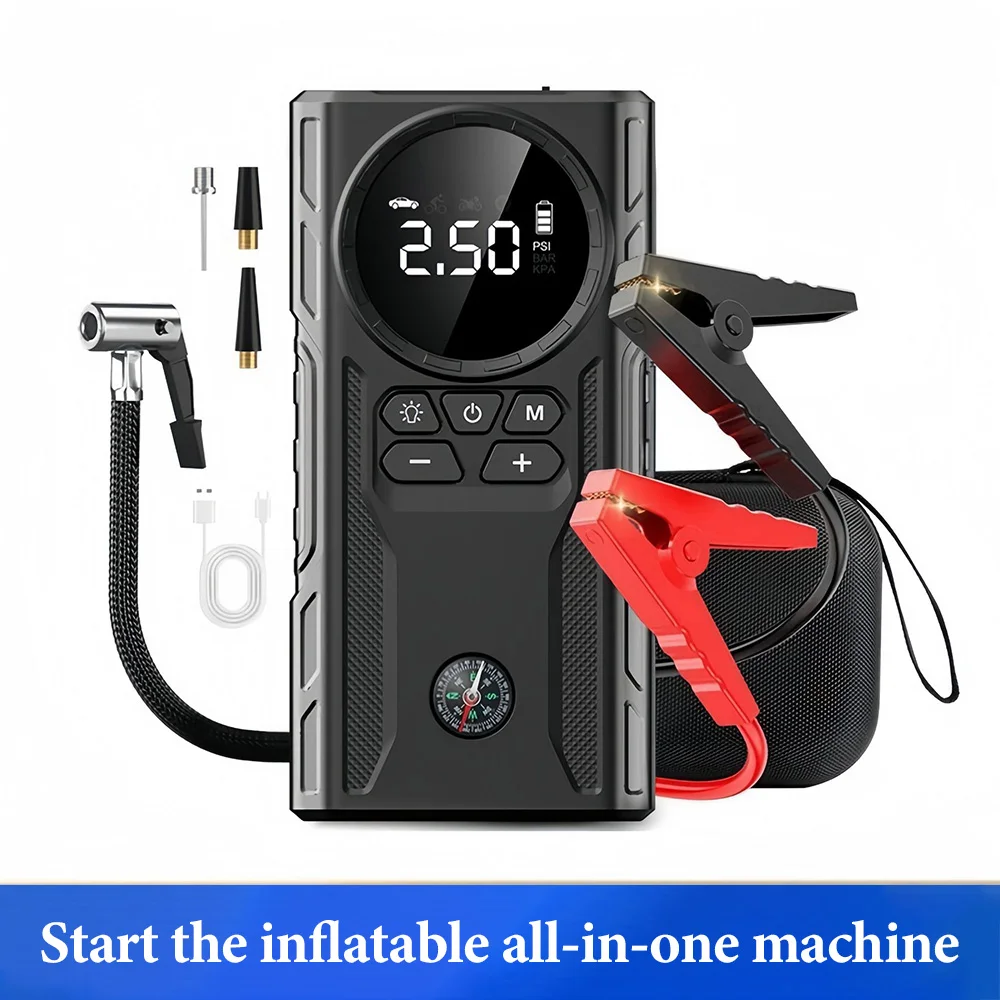 Car Jump Starter car jump starter jump starter car battery charger portable battery charger 39800mAh Car Jump Starter Air Pump Car Battery Emergency Boosters 1800A 12V Power Bank Portable Starting Device Starter