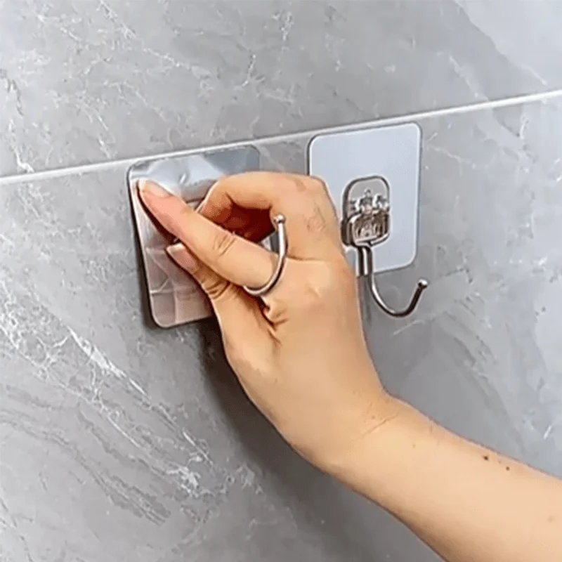 Self Adhesive Hooks Multiple Specifications Transparent Strong Multi-Purpose Wall Key Holder