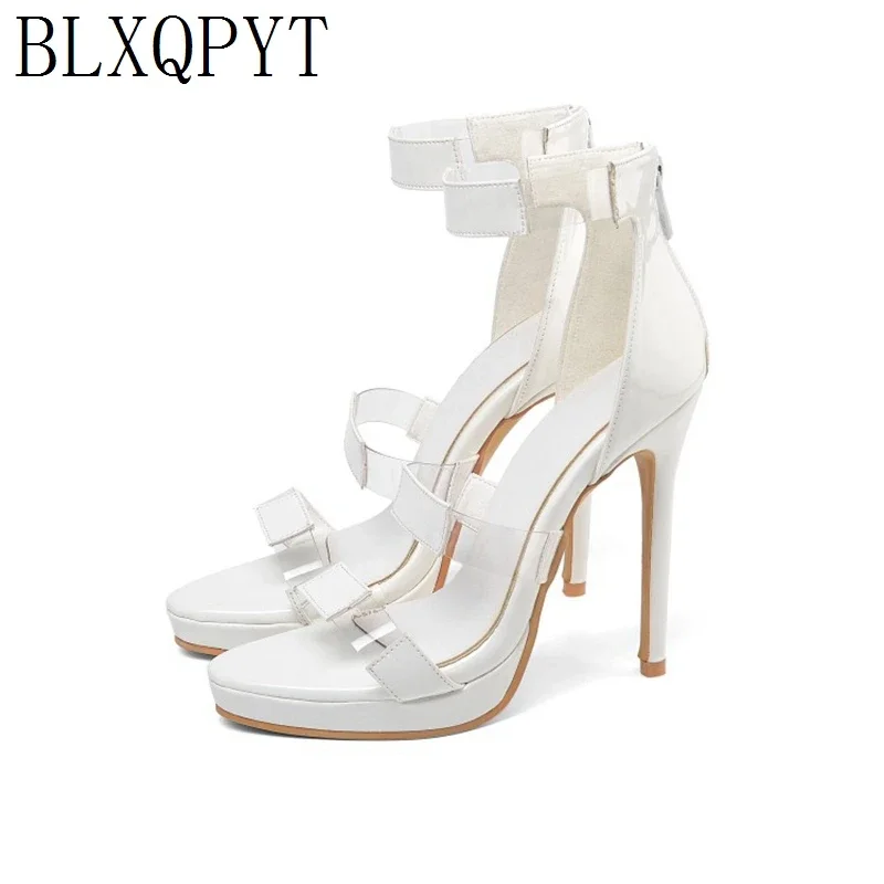 

BLXQPYT super Big Size 28-52 shoes women sandals Sexy Fashion high heels 11.5CM sandals sapato feminino summer style shoes 19-11