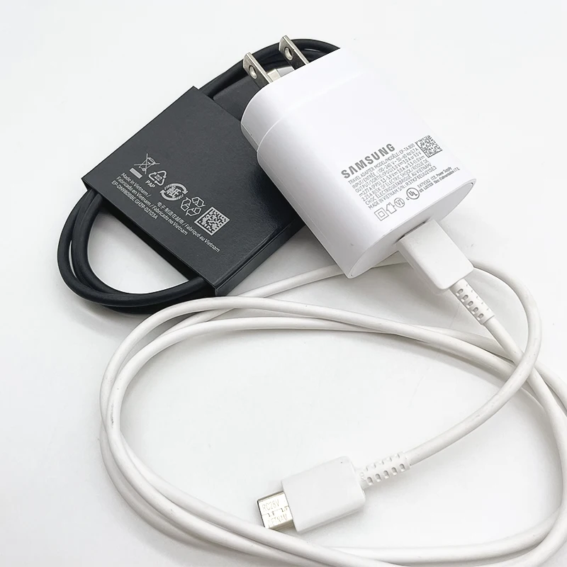 SAMSUNG 25W Super Fast Charger Quick 3A Type-C Adapter Cargador