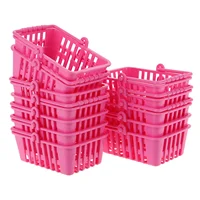 12 Pcs House Shopping Basket Tiny Mini Baskets with Handles Picnic Grocery Toy Children Room Miniature 2