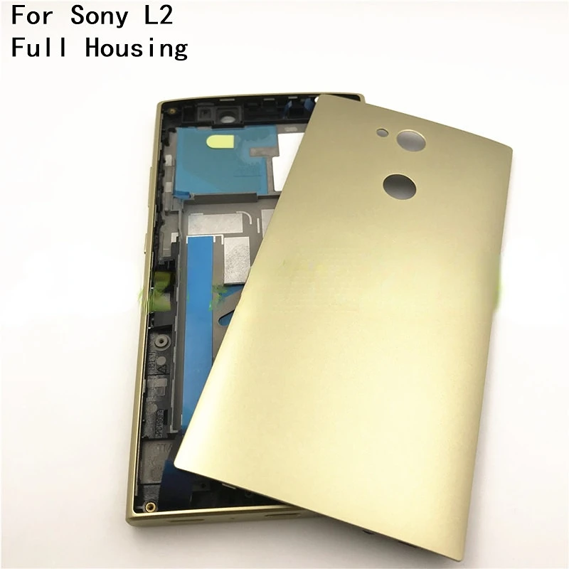 

Full Housing 5.5" For Sony Xperia L2 H3311 H4311 Front LCD Middle Frame Bezel Plate Chassis Housing With Battery Cover