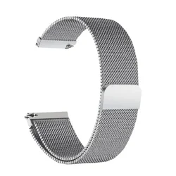 Stainless Steel Bracelet - Metal Strap for Watches, 20mm/22mm, Unisex (Silver)